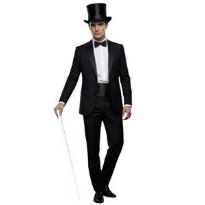 White Wood Theatrical 36" Cane Dance Parade Theatre White Tips Costume March